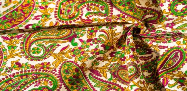 Arka plan dokusu, desen, paisley kumaş pamuk. Tarafından tasarlanmıştır