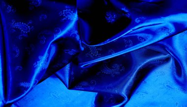 Doku, arka plan, desen Bir pai ile Mavi ipek şifon kumaş