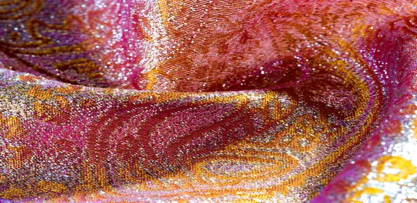 Fundo da textura, padrão. tecido brocado rosa. Brocad de organza — Fotografia de Stock