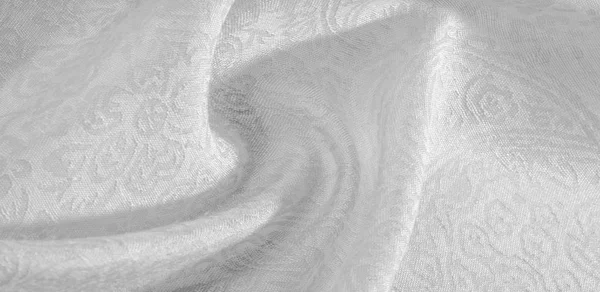 Textura fondo patrón tela floral ornamento blanco. Este co — Foto de Stock