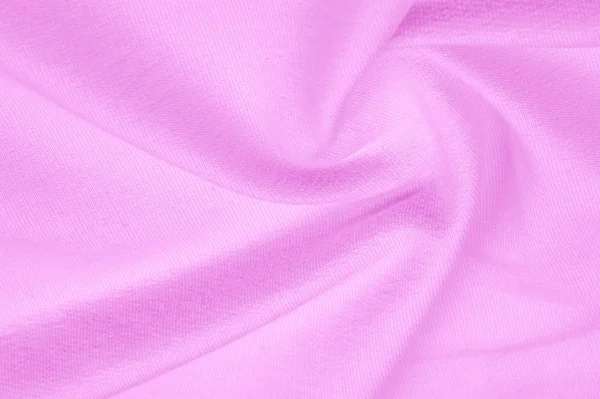 Texture background pattern The fabric is knitted pink. Looking f — Stock Photo, Image