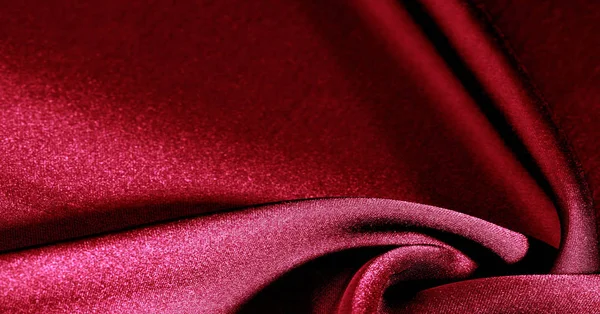 Background, pattern, texture, wallpaper, red silk fabric. Add a — Stock Photo, Image