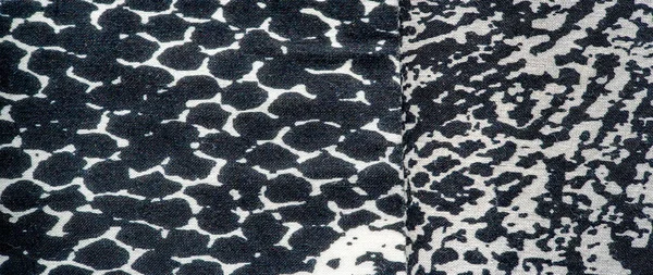 Háttérmintázat. pamut női sálat fekete és fehér mintás o — Stock Fotó