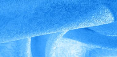 Doku arka plan desen kumaş çiçek süs mavi. Bu col