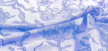 doku, arka plan, desen. Dantel patter ile ipek beyaz kumaş