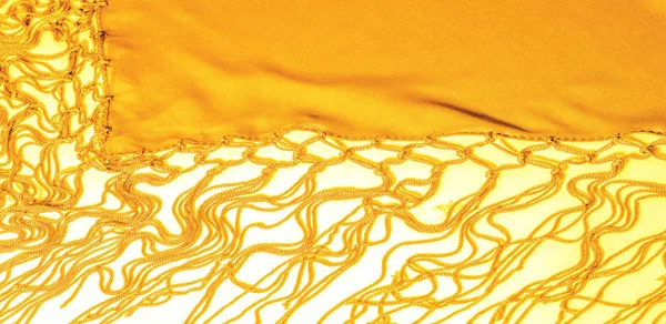Pozadí textury hedvábné tkaniny. To je přírodní žlutá jizva — Stock fotografie