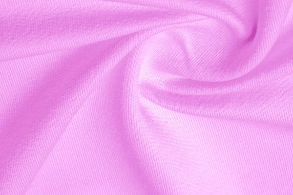 Texture background pattern The fabric is knitted pink. Looking f