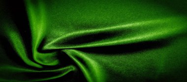 doku, arka plan, desen. yeşil ipek kumaş panoramik fotoğraf.