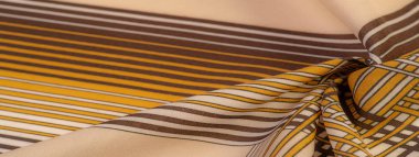 Doku, arka plan, desen, kahverengi renk ipek kumaş, geomet