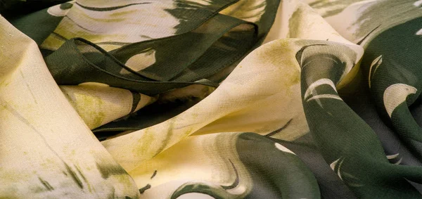 Background texture. Women's olive-colored scarf Photography for — Stock Photo, Image