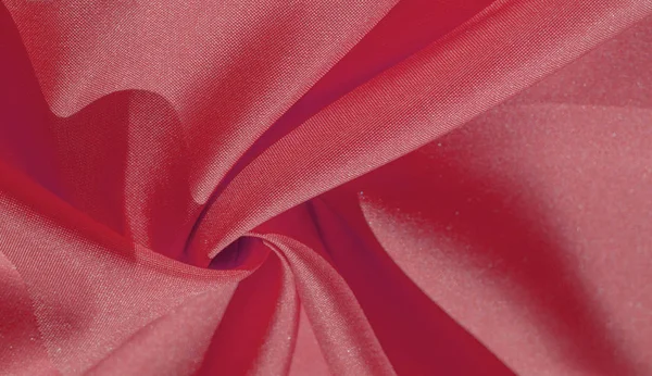 Silk fabric, ruby red. The photo is intended for, interior, imit — Stock Photo, Image