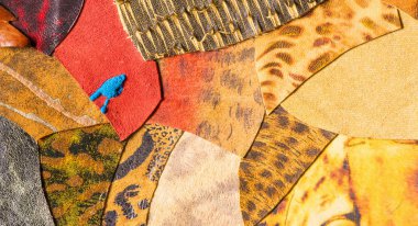 doku arka plan deseni. dekoratif hayvan derisi, parlak renk