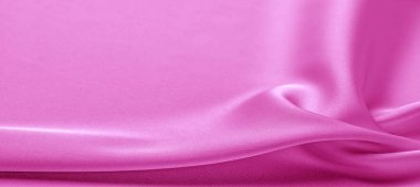  Doku. Pembe ipek kumaş. parlak parlaklık ve karakteristik 