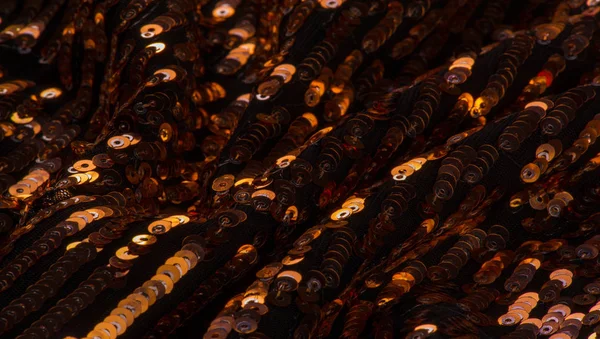 Padrão fundo textura tecido com lantejoulas Die e luz thi — Fotografia de Stock