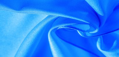 Doku, arka plan, desen, mavi ipek kumaş. Bu ipek 