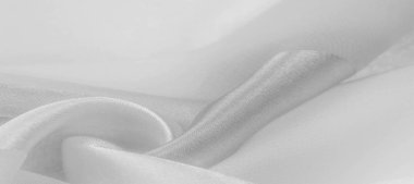 Doku, arka plan, metalik s ile beyaz ipek çizgili kumaş