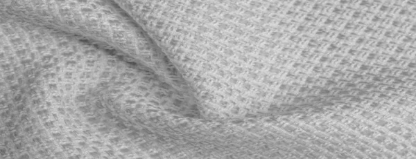 Texture de fond, motif. Tissu blanc avec paillettes métalliques , — Photo