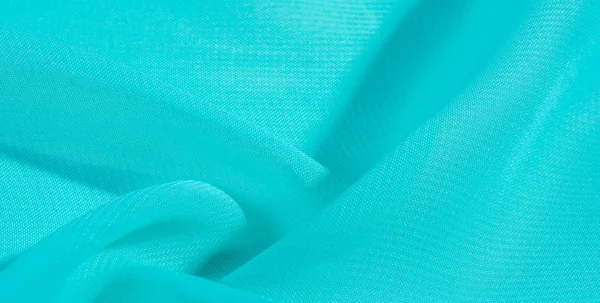 Textur bakgrund mönster blått sidentyg. Denna Silk organza — Stockfoto