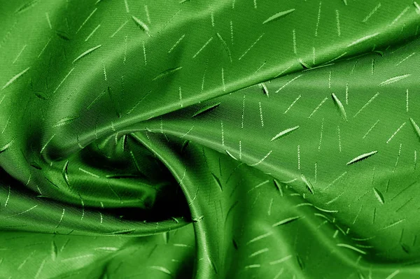 Bertekstur, latar belakang, gambar, kain sutra hijau. Atlas ini memiliki — Stok Foto