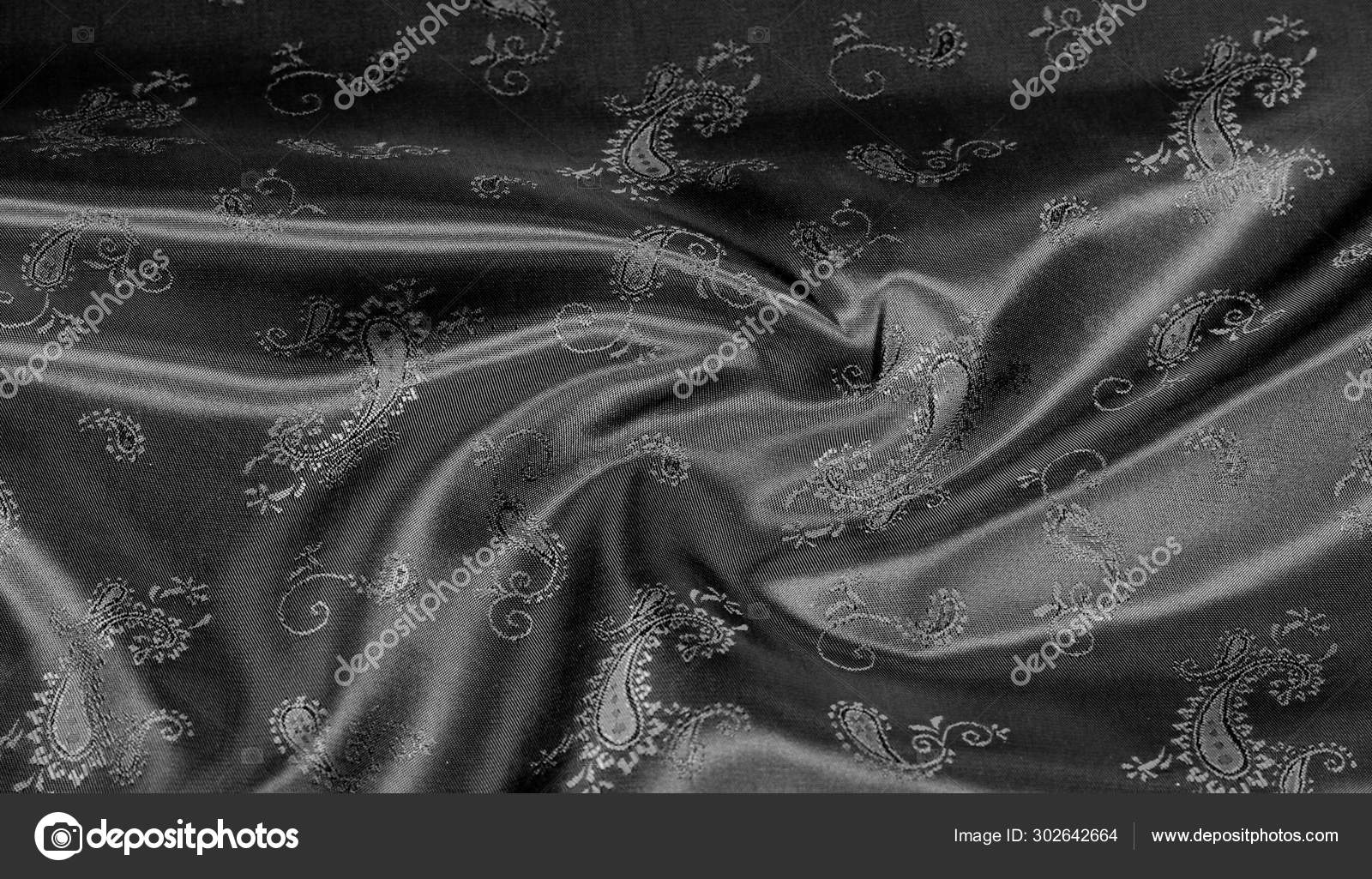 chiffon fabric black