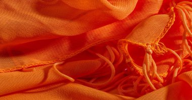 arka plan, desen, doku, Turuncu ipek kumaş parlak bir