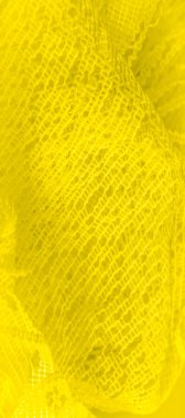 Doku, arka plan, desen. sarı tül. Basit bir tasarıma sahip