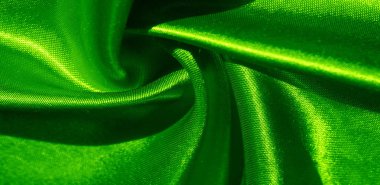 Doku, arka plan, desen, yeşil renk ipek kumaş. Bu bir