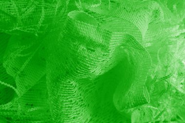 Doku, arka plan, desen. yeşil tül. Daha ağır w ile ince