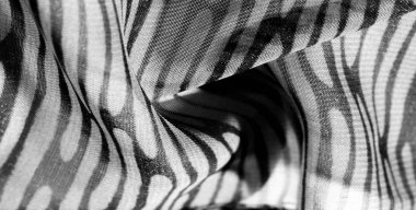 doku, arka plan, desen, duvar kağıdı. Siyah beyaz ipek kumaş