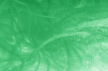 Örgü yeşilli kumaş. Sizin için ruhani parlaklık bir çizgi ekleyin