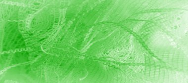 Doku, arka plan, desen. yeşil tül. Daha ağır w ile ince