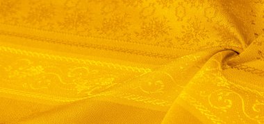 doku arka plan deseni. sarı kumaş. Bu, 