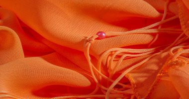 arka plan, desen, doku, Turuncu ipek kumaş parlak bir