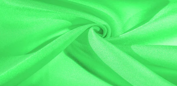 Textura, fundo, padrão, tecido de seda de cor verde. Isto é... — Fotografia de Stock