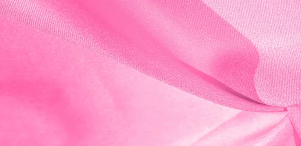 Tekstur, latar belakang, pola, kain sutra merah muda. Sutra ini inc — Stok Foto