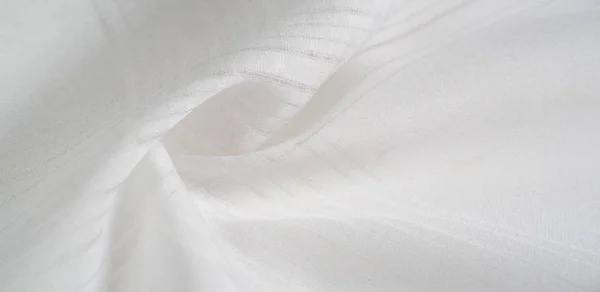 Texture silk white fabric. From Telio, this organza has a thin, — Stock Photo, Image