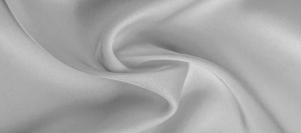 Background texture, pattern. White silk fabric. It has a smooth — Stock Photo, Image