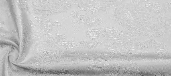 Textura fondo Tela de seda Color blanco negro Lujoso suave —  Fotos de Stock