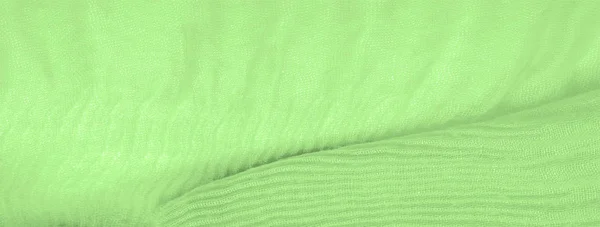 テクスチャ、背景、パターン、緑のシルクの波形破砕ファブ — ストック写真