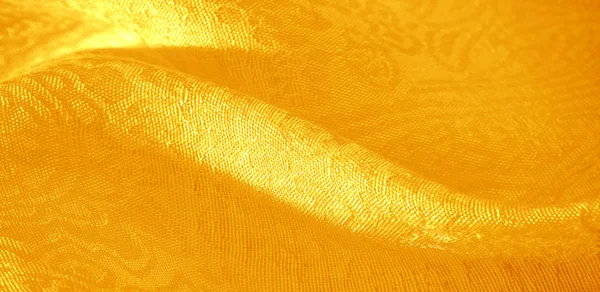 Texture sfondo modello tessuto floreale ornamento giallo. Questo c — Foto Stock