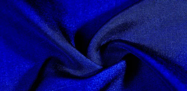 Texture, sfondo, motivo, colore blu, tessuto. tessuto di cotone — Foto Stock