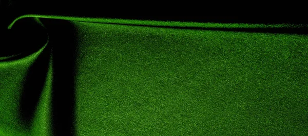 Υφή, φόντο, μοτίβο. πράσινο μετάξι ύφασμα πανοραμική φωτογραφία. — Φωτογραφία Αρχείου