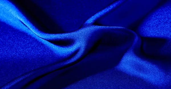 Fondo, patrón, textura, papel pintado, tela de seda azul. Añadir un — Foto de Stock
