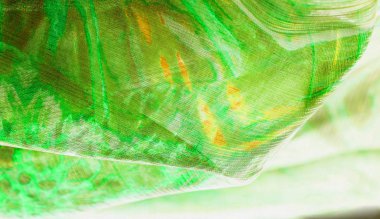 Arka plan dokusu, desen. Yeşilimsi zümrüt gölgesinden ipek.