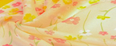 Doku, arka plan, desen, ipek kumaş, bir be küçük çiçekler