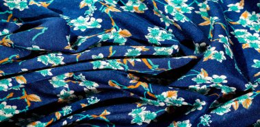 Doku, arka plan, desen, f yeşil renkleri ile kumaş mavi