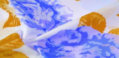 doku deseni pamuklu kumaş. Beyaz bir backgrou üzerinde çiçekler güller