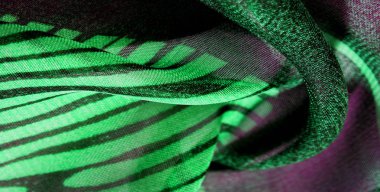 doku arka plan desen duvar kağıdı. Yeşil pembe siyah ipek fabr