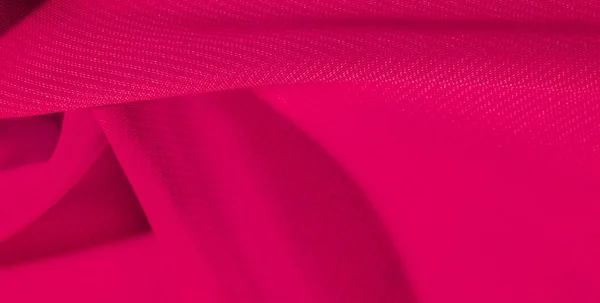 Pola tekstur kain sutra merah. Ini organza sutra ha — Stok Foto