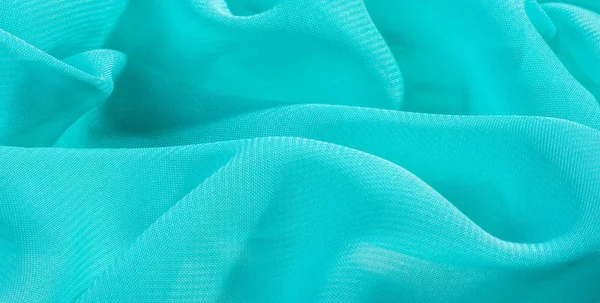 Texture sfondo tessuto di seta blu modello. questa organza di seta — Foto Stock